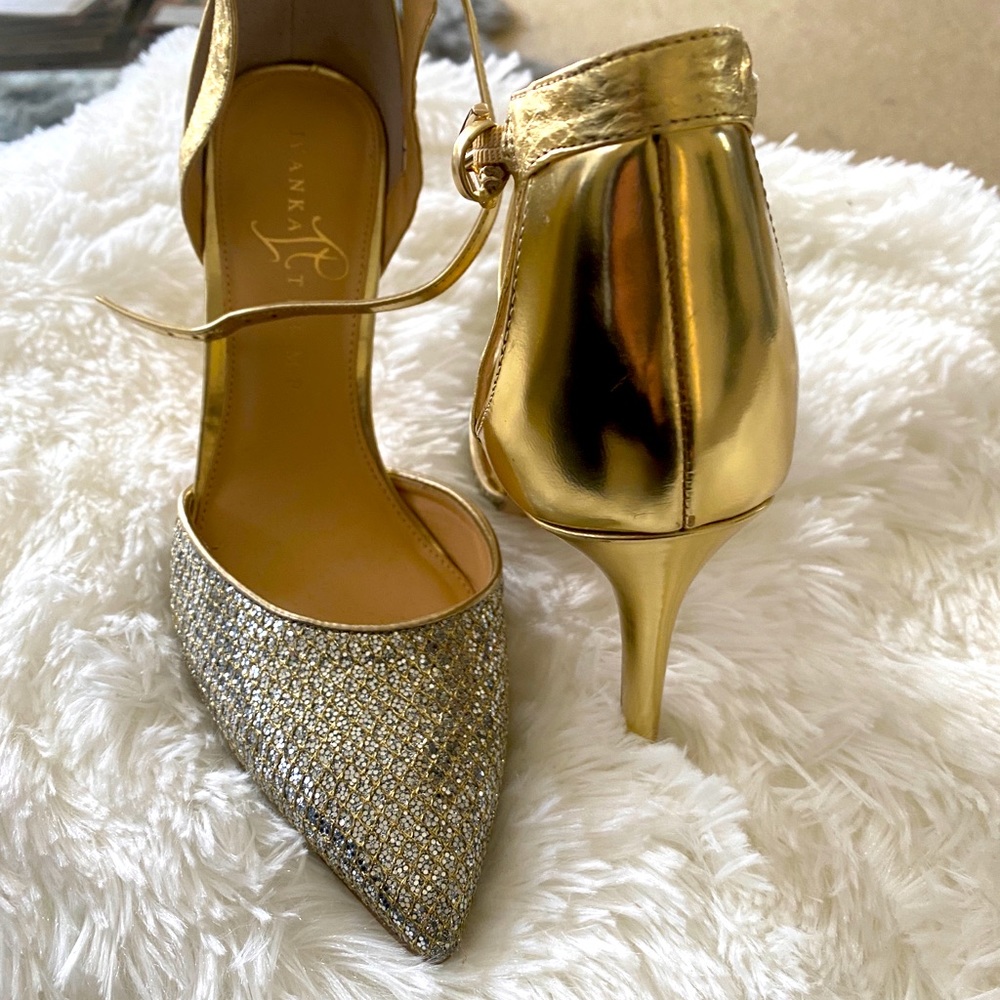 Silver gold pumps